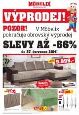 Mobelix Aktuln prospekt od 7.7.2014, strana 1 